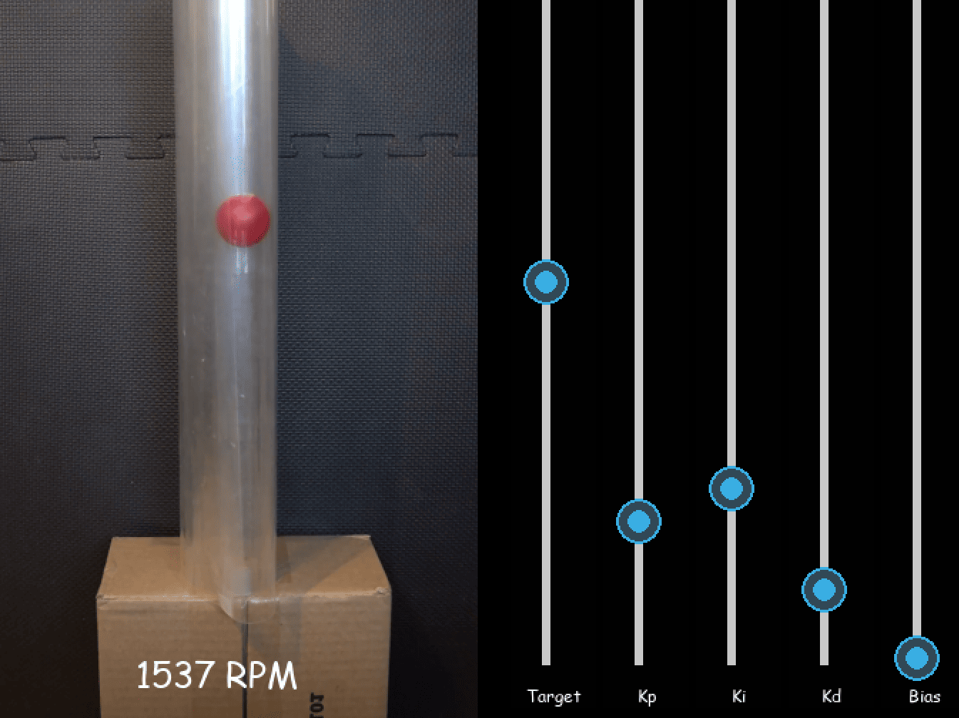 PID Control a Ball to Float